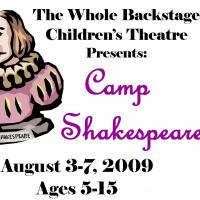 Whole Backstage Children's Theatre Announces Summer Camp 8/3-8/7